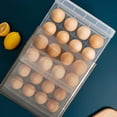 thumbnail image 3 of zhangmingg Large Capacity Refrigerator Egg Organizer Double Layer Storage Container for Freshness and Convenient Kitchen Use, 3 of 7