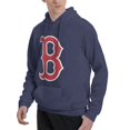 Boston_Red_Sox Men's Hooded Pullover Sweatshirt Casual Fashion Long