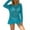 Blue, variant on hotojiny Beach Cover up for Women Trendy Fringe Crochet Knit Top Summer Long Sleeve Hollow out Bikini Coverups