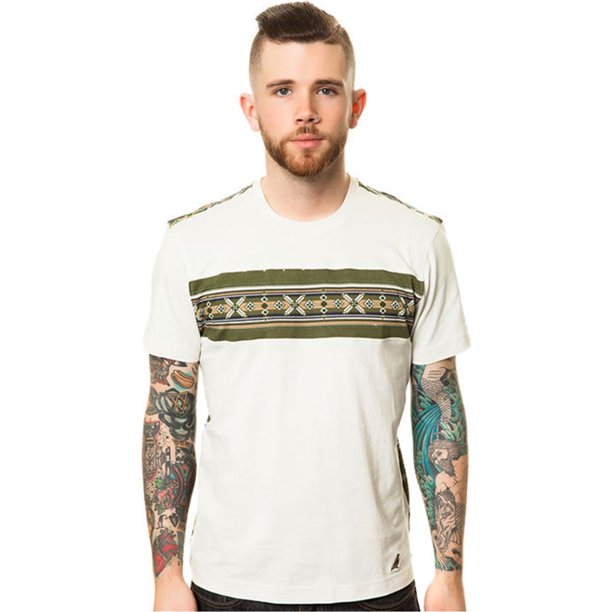 Staple The Pryce Pieced Tee Camiseta gráfica para hombre, verde, mediano