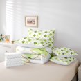thumbnail image 6 of jejeloiu Vintage Rhombus Pattern 7 Pieces Bedding Comforter Set,White Green Full Bedding Set For Girls Boys Reversible, 6 of 8