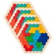 thumbnail image 1 of Rompecabezas Educativos VentDepot PuzzHex 4Pzas 14.6x12.8cm Madera Multicolor 3D, 1 of 1