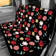 thumbnail image 5 of KUIFORTI Ladybug Flower Car Seat Cover Auto Accessories Interior 4Pcs, Front Seat Protector, Auto Seat Rear Split Bench Cover Universal Automotive Seat Cover Accessories, 5 of 7
