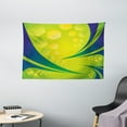 thumbnail image 1 of Modern Decor Tapestry, Vivid Vibrant Brazil Flag Colored Image Geometrical Details Art, Wall Hanging for Bedroom Living Room Dorm Decor, 60W X 40L Inches, Light Green and Dark Blue, by Ambesonne, 1 of 2