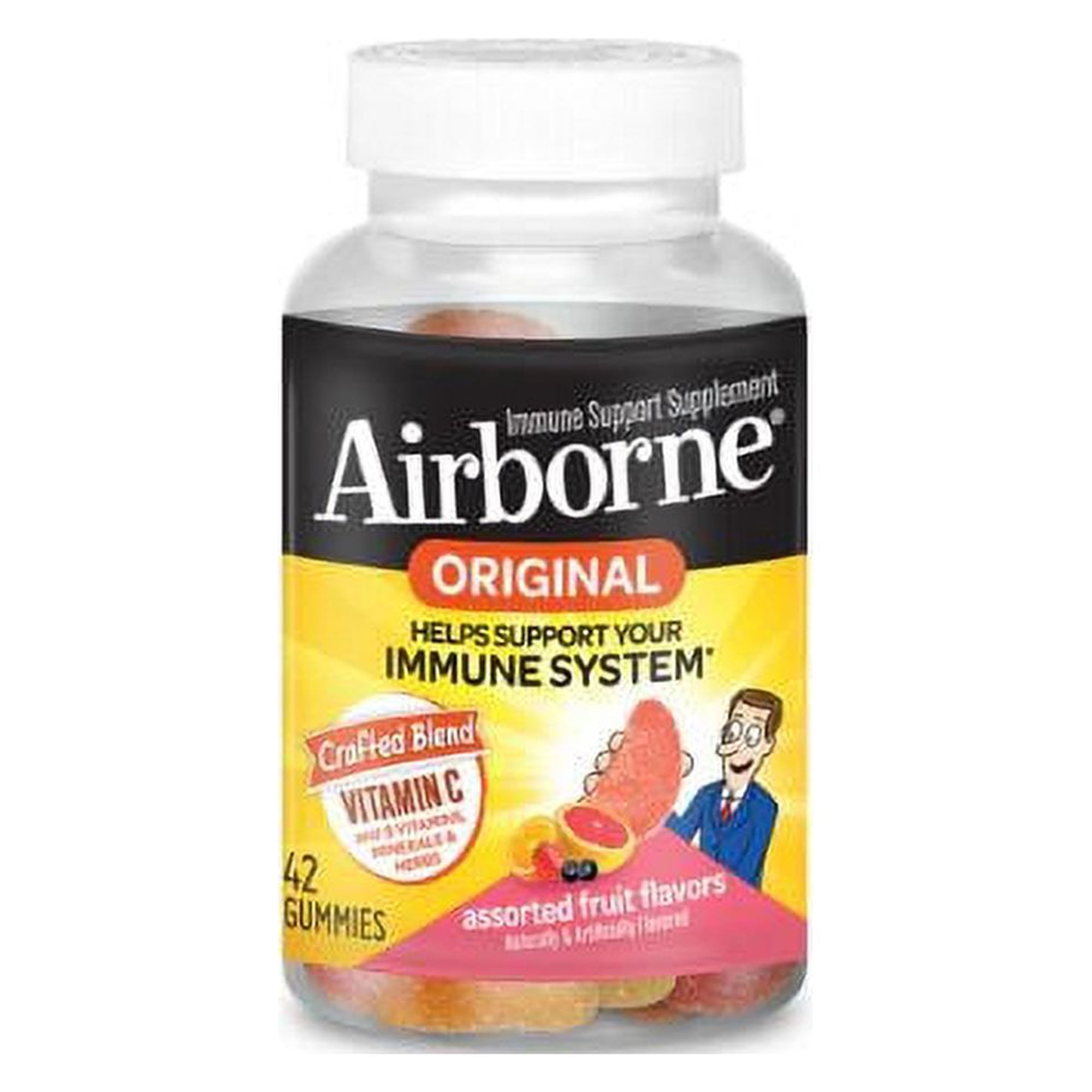 Airborne Immune Support Gummies Assorted Fruit 42 Gummies