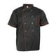 thumbnail image 2 of Chaqueta de manga corta, uniforme de transpirable y ligero para cocinar, servicio de comidas, cocina, hotel, hombres XXXL Sunnimix Uniforme de chaqueta de chef, 2 of 8