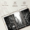 thumbnail image 6 of Elephant Stock Madison Avenue Wall Art - Horizontal Multi Panel Canvas - 3 Piecedining Room Wall Decor - Photography City Multi Panel - Black And Graydecor By Philippe Hugonnard - 74" x 48", 6 of 8