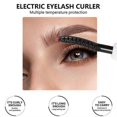 thumbnail image 5 of Electric Heated Eyelash Curler USB Charge Makeup Curling Kit White, 5 of 5