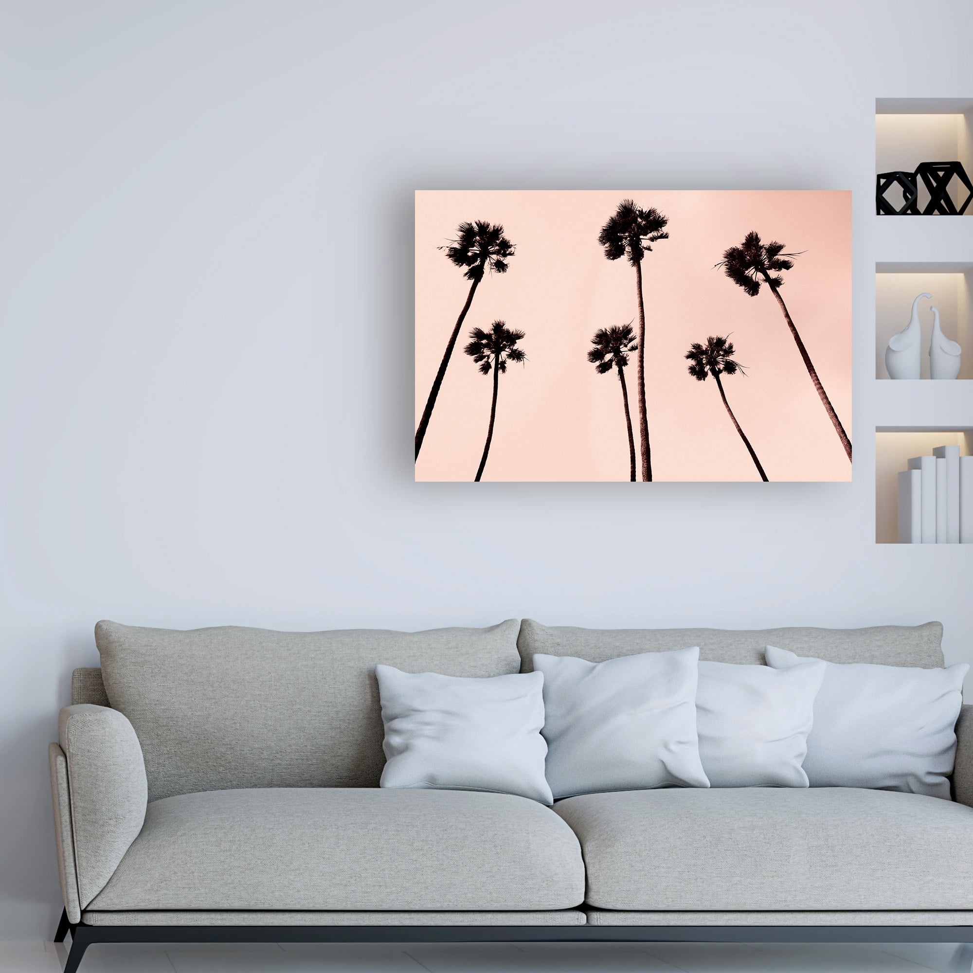 Trademark Fine Art 'Palm Trees 1997 Copper' Canvas Art by Erik Asl