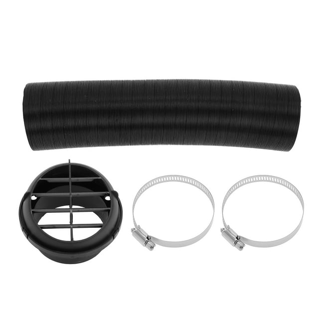 Kit de conducto de calentador de automóvil para camiones, RV, autobuses, furgonetas y barcos con tubo de calentador y cubierta de salida de aire, abrazadera de 75 mm ID 80 cm Max L