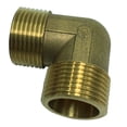 thumbnail image 1 of Codo De Latón Conector Adaptador De Rosca Acoplador Calentador De Agua Instalación De Tuberías DN25xDN25 DYNWAVEMX Adaptador de rosca macho de codo, 1 of 8