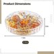 thumbnail image 3 of 2-Pack Snack Tray, 6 Compartment Clear Snack Tray With Lid, Plastic Divided Appetizer Tray, 3 of 4