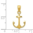 thumbnail image 4 of Finest Gold C3339 14K Yellow Gold Anchor Pendant, 4 of 4