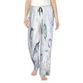 thumbnail image 2 of Kdxio Women's Comfy Stretch Sea AnimalsPrint Drawstring Pajama Pants-Small, 2 of 9