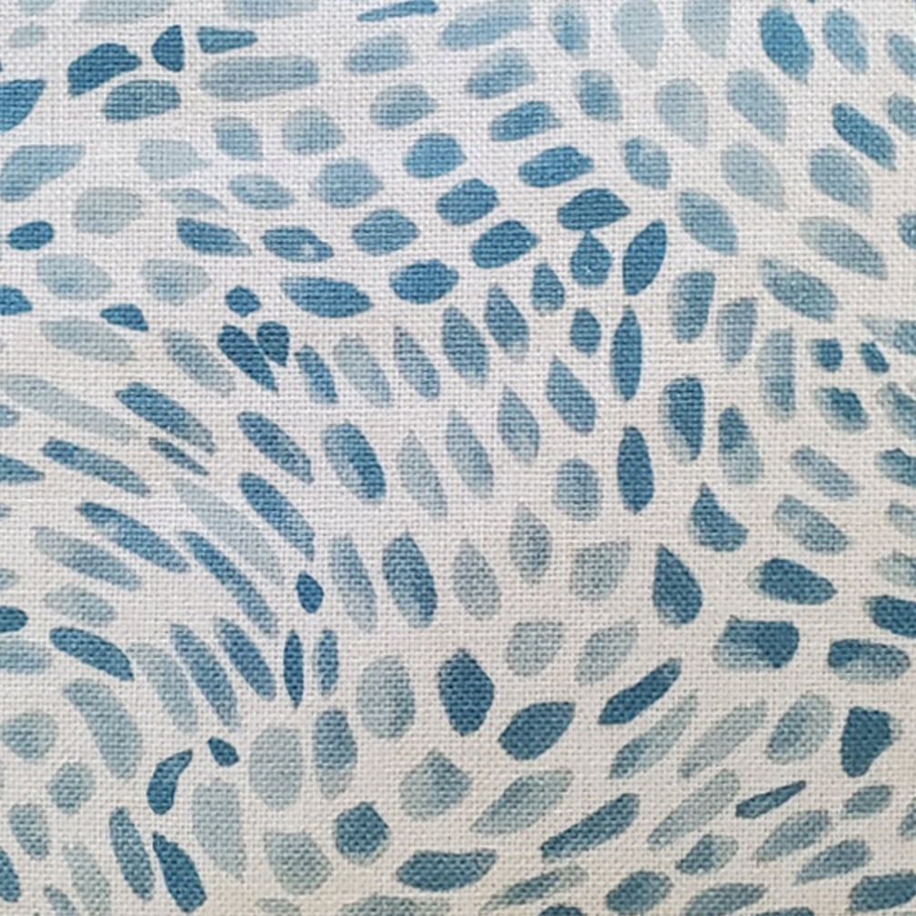 Matisse Dots Toile Blue Throw Pillow 19x19 Square Polyester Cover Polyfill Insert