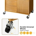 thumbnail image 4 of GUNAITO 115L Laundry Hamper with Lid and Wheels Handwoven Rattan Laundry Basket Rolling Clothes Hamper with Divided Liner Bag (Harvest Gold), 4 of 6