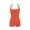 Orange, variant on Xfvqtps Women One Piece Swimsuit Swim Rompers Halter Neck Tie Back Lace up Backless Solid Color Tummy Control Bathing Suit for Beach Blue