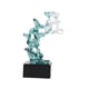thumbnail image 1 of Taihu Estatua de Piedra Escultura Arte Artesanía Colección Creativa Figura Decorativa Adorno de Escritorio para Mesa de Comedor Estante de Escritorio Verde, 1 of 8