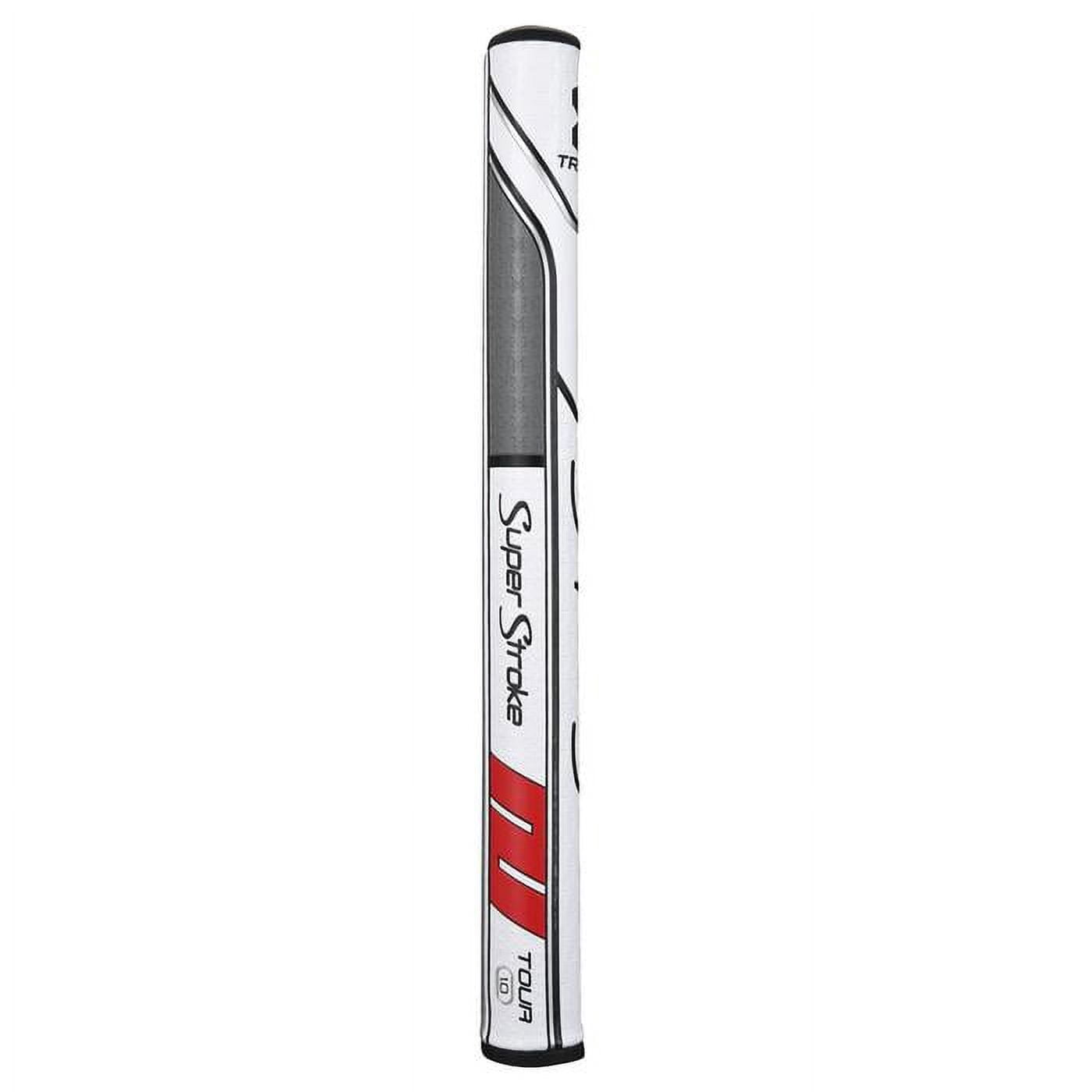 SuperStroke Traxion Tour Golf Putter Grip, Tiff/Gray/White (Tour 1.0) | Advanced Surface Texture that Improves Feedback and Tack | Minimize Grip Pressure with a Unique Parallel Design