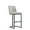 Light Grey, variant on Manhattan Comfort Serena Upholstered Barstool with Steel Base in Gray