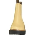 thumbnail image 2 of Sam Edelman Laguna Sesame Leather Chelsea Moto Round Toe Pull On Ankle Wide Boot (Sesame, 6), 2 of 8