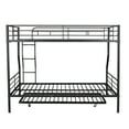 thumbnail image 3 of Full Xl Over Queen Metal Bunk Bed With Trundle, Black Color - Sleek Design, Safe For , Convenient Assembly Trundle Queen, Elegant Look, Construction, 3 of 7