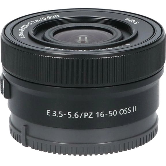 Sony E PZ 16-50mm f/3.5-5.6 OSS II Lens Black - White Box  - (Sold without manufacturer warranty)