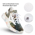 thumbnail image 3 of Watercolor Chicken in Foreground Flower Walking Shoes for Men Woman Lightweight Tennis Fashion Elastic Sports Shoes Cushion Basketball Shoes, 3 of 7