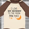 thumbnail image 4 of Inktastic I Love My Mommy to the Moon and Back Boys or Girls Long Sleeve Baby Bodysuit, 4 of 5