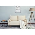 thumbnail image 2 of Bed Bath & Beyond Modern Velvet Loveseat, Pink, 2 of 2