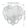 thumbnail image 3 of Womens Heart Rhinestones Nipple Covers Reusable Adhesive Pasties Raves Party Breast Petals Sticky Bras Nipple Stickers, 3 of 9