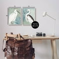 thumbnail image 3 of Heron Birds Layered Plant Leaves Animals & Insects Graphic Art Gray Framed Art Print Wall Art, Set of 2, 3 of 8