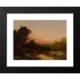 thumbnail image 2 of John Frederick Kensett 14x11 Black Modern Framed Museum Art Print Titled - Sunset Over the Catskills (1855), 2 of 5