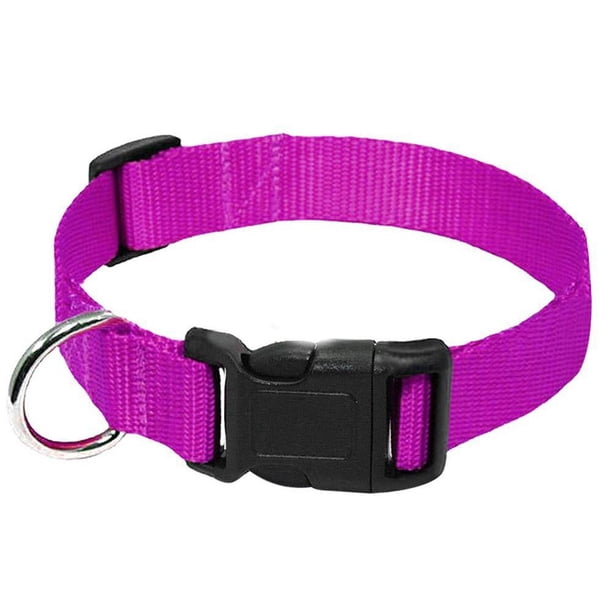 Mascota suave ajustable color sólido nailon cachorro/collar de perro para correa y arnés Adepaton Correas y Collares para Perros