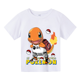 thumbnail image 3 of Camiseta de verano popular de Pikachu para niños, ropa para niños y niñas, camiseta de manga corta informal y cómoda con cuello redondo y dibujos animados para bebés, 3 of 5