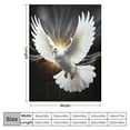 thumbnail image 4 of Creowell Dove Wings Sun Throw Blanket for Couch Sofa Bed Office Travel Camping School Flannel Blanket Soft Plush Blankets for All Seasons 60x80in, 4 of 6