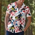 thumbnail image 6 of Funny Floral Tropical Retro Bigfoot Hawaiian Shirt For Men Big Foot Mens Hawaiian Shirts Short Sleeve Button Down Shirt Men, 6 of 7