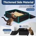thumbnail image 4 of Portable Cat Travel Litter Box With Lid And 10 Pcs Disposable Liner Bags  Leak-proof Collapsible Essentials For Car Hotel Airplane Other Outdoor Use(black), 4 of 7