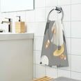 thumbnail image 3 of Yayeee 2 Pack Hand Towels for Bathroom 100% Cotton 16" x 28" Soft Absorbent Kitchen Towel, Cute Ghosts, 3 of 7