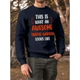 thumbnail image 2 of Awesome Traffic Warden Look Like Sweatshirt Men -Smartprints Designs, Male Medium, 2 of 3