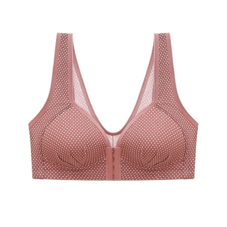 

cuitcosohg Best Bras for Women Women s Adjustable Sports Front Closure Extra-Elastic Breathable Push Up Trim Bra Polyester Push Up Bras for Women