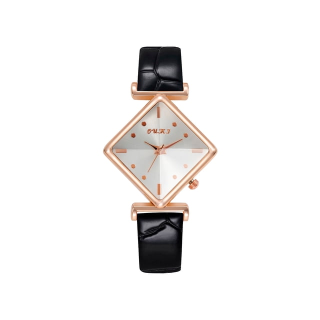 Reloj de cuarzo para mujer, relojes para mujer, moda para mujer, cristal dorado, cuero, analógico, reloj de pulsera de cuarzo, el reloj