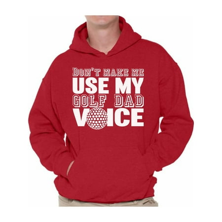 Awkward Styles Men's Golf Dad Voice Funny Graphic Hoodie Tops Father's Day Gift Best Golfer