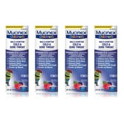 Mucinex Children's Cold, Cough and Sore Throat, Age 6+, Mixed Berry Flavor, 4 Oz (Pack of 4)
