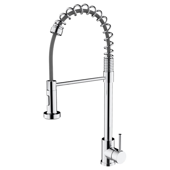 Transolid T3640-PC Cuisine Pro Pull-Out Kitchen Faucet in Polished Chrome