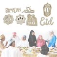 thumbnail image 2 of Decoración del dormitorio del dormitorio de carpintería inacabada con 10 colgantes de Eid Al - Fitr, 2 of 5