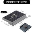 thumbnail image 2 of ERDS-Quick Release Plate, Tripod Quick Release Plate Fit for Manfrotto 200pl-14 Rc2 Camera Tripod and 494RC2 Head., 2 of 4