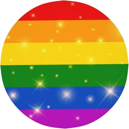 

WISH TREE Round Birthday Table Cover Washable for Home Kitchen Dining Picnic Party