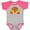 Baseball Heather and Hot Pink, variant on Inktastic Thanksgiving Pilgrim Turkey Holiday Boys or Girls Baby Bodysuit