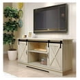 TV Stand, Storage with Sliding Barn Doors and Adjustable